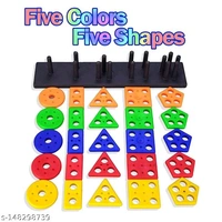25 Pc 5 Shape Sorting and Stacking Sorter Toys - Free