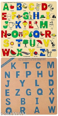 English Capital Letter Learning Puzzle Board For boy and girl - Free