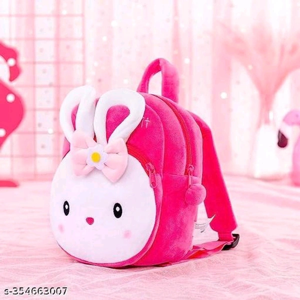 Konggi Rabbit Plush Backpack For Kids  - Tickle Me Pink, Free