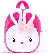 Konggi Rabbit Plush Backpack For Kids  - Tickle Me Pink, Free