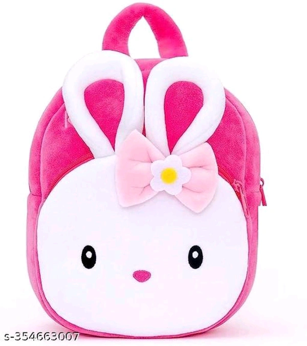 Konggi Rabbit Plush Backpack For Kids  - Tickle Me Pink, Free