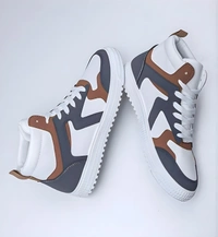 Casual shoes for men white Grey Camel Shoes - White, NID-7