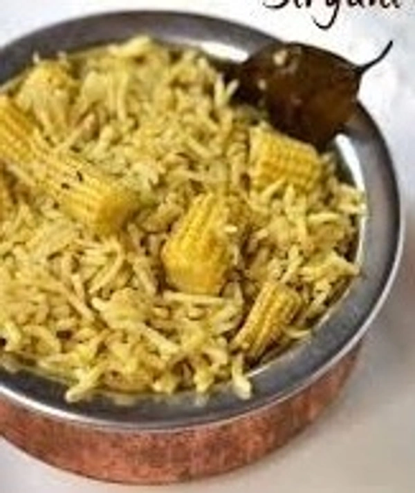baby corn biryani hlaf (BAWACHI)