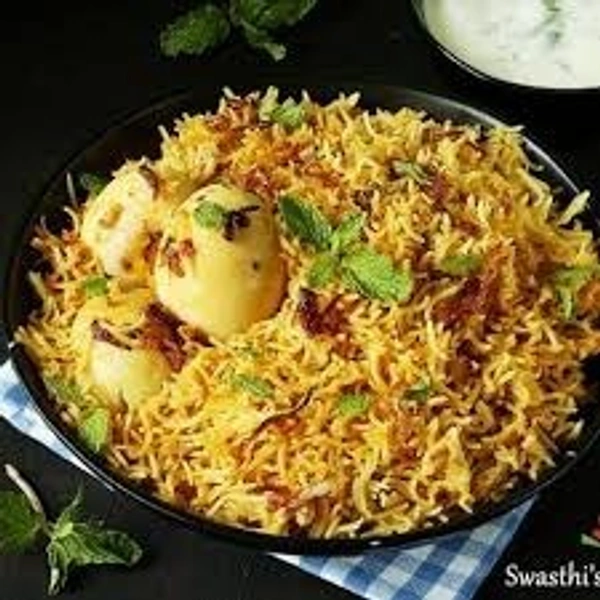 egg biryani half (BAWACHI)