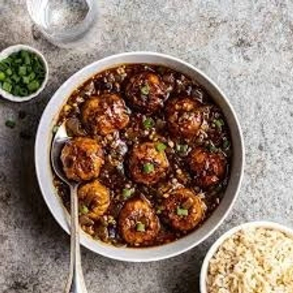 veg manchurian  wet (bismillah)