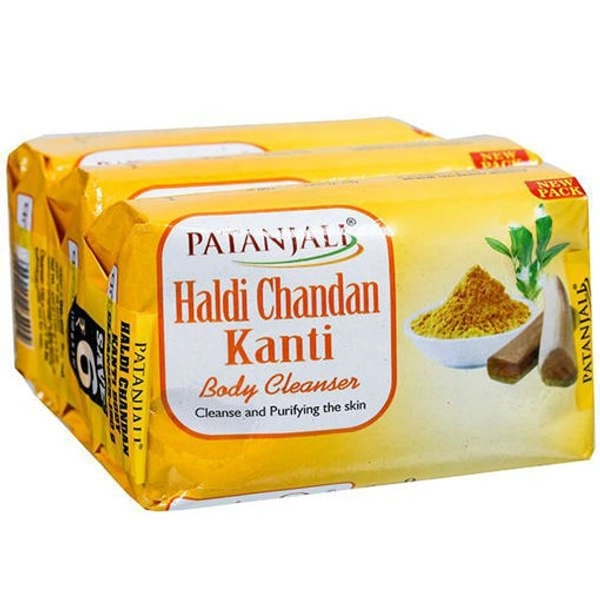Patanjali  Haldi Chandan Kanti Body Cleanser(4x1) 45gm - 45g