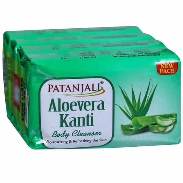 Patanjali Aloevera Kanti Body Cleanser- Pack of 4 - 180g