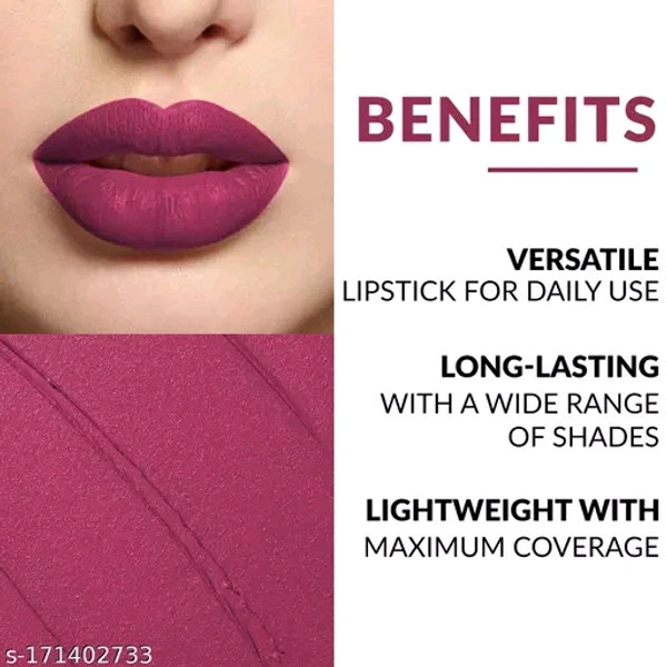 MILAP Matte Lipstick, Long lasting lipsticks - 3 Piece