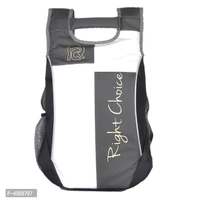 Stylish White and Grey Unisex Backpack
