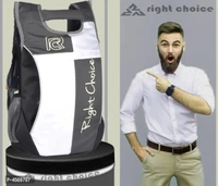 Stylish White and Grey Unisex Backpack