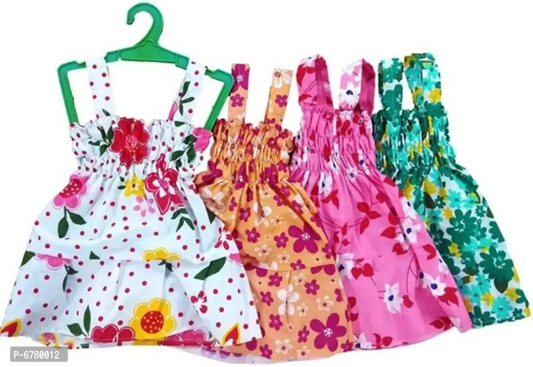 Summer Special Cotton Girl Dress Pack Of-4 - 7-9 Moths