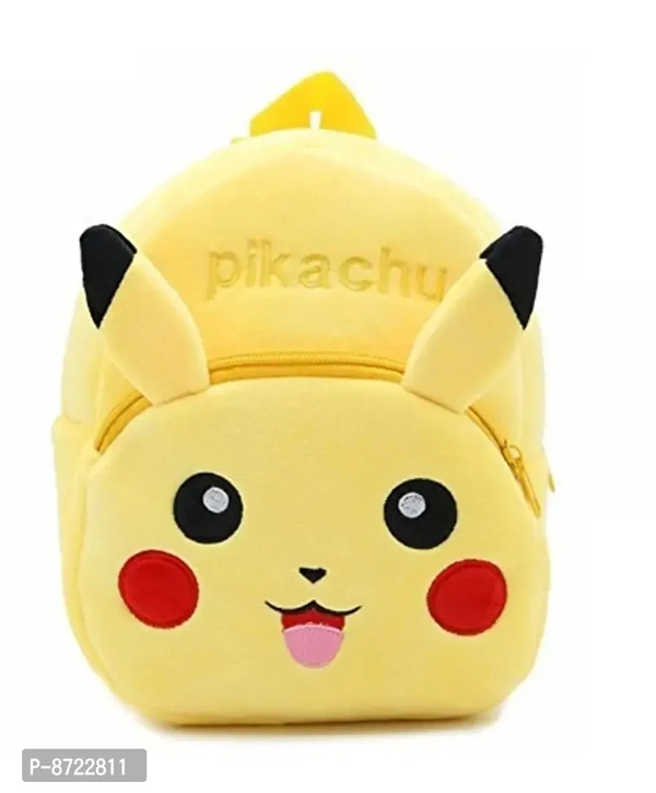 Kids School Bag Soft Plush Backpacks (Pikachu)