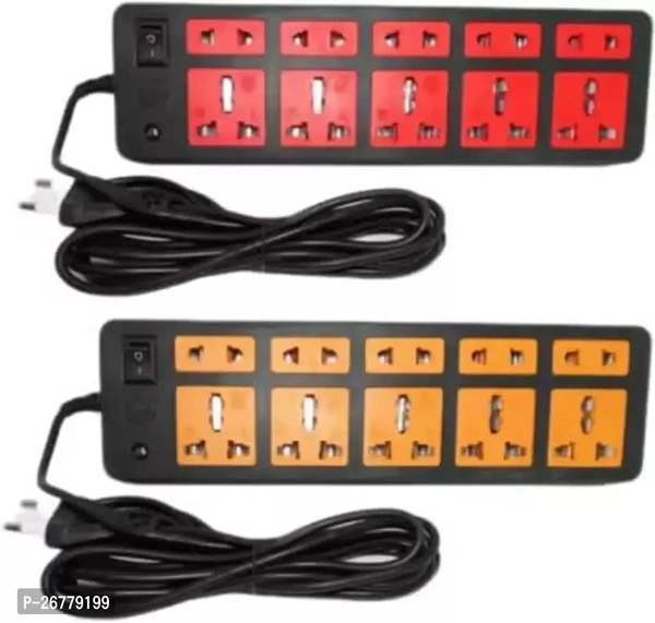 Durable 2Pcs Extension Board 10 Socket Small Size Mini Electronic Board With Cable