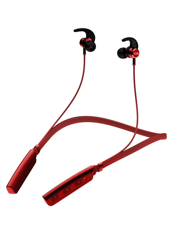 Boat Rockerz 235V2 N Wireless Headset with ASAP Charge Technology & In-line Mic - Red