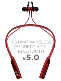 Boat Rockerz 235V2 N Wireless Headset with ASAP Charge Technology & In-line Mic - Red
