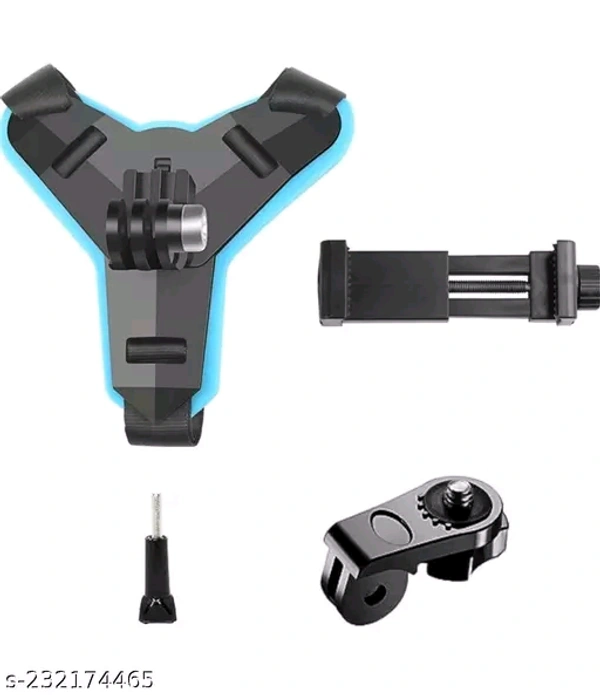 Helmet Chin Strap Mount with Mobile Clip & Screw Compatible with All Smart Phones and Action camerasHelmet Chin Strap Mount with Mobile Clip & Screw Compatible with All Smart Phones and Action cameras