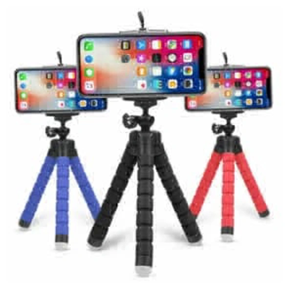 Just Parcels Super flexbile 360 rotating gorilla mobile holder/stand Tripod Tripod, Tripod Clamp, Tripod Kit (Multicolor, Supports Up to 1500 g)