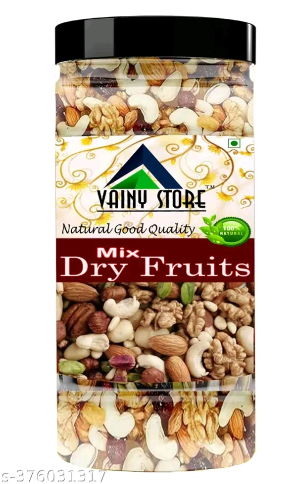 250GMS MIX DRY FRUITS [AKHROT GIRI, ALMONDS, CASHEWS, KISHMIS, Apricot, BLACK RAISINS, APRICOTS] 8 in 1 Healthy Trail Mix Nuts, Seeds & Berries and mix dry fruits 250 gm seeds for eating  - 250g