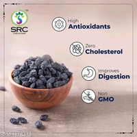 Seedless Black Raisins 250g | Dried Kishmish Without Seeds, Dry Grapes | Kali Kismis Dry Fruits | Kali Darakh (250) - 250g