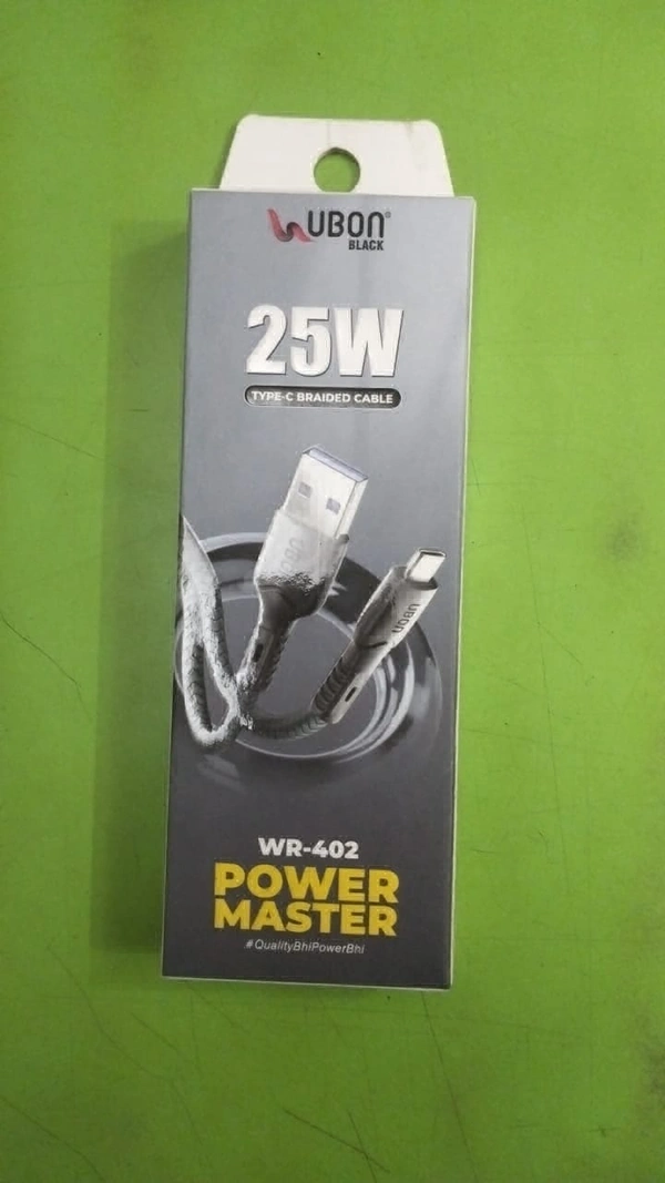 Ubon UBON WR-402 Power Master Type C 25W Fast Charging Cable & Data Transmission,