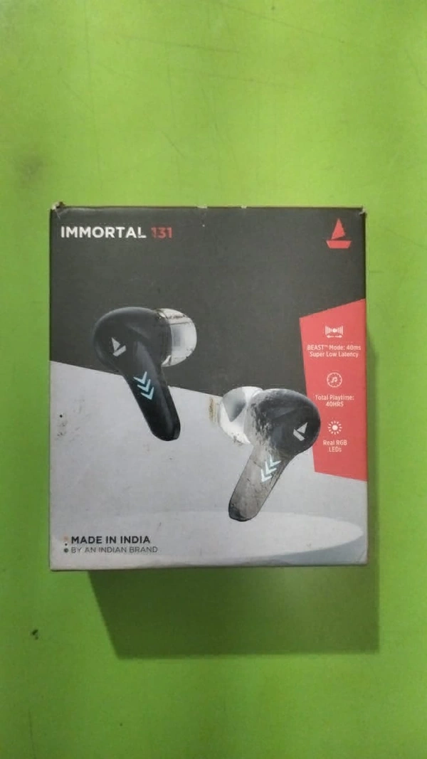 Immortal 131 Wireless Gaming Earbuds with 40 Hours Playtime, Clear Calling with ENx™, Low Latency, RGB lights