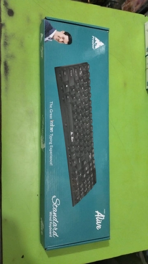 Prodot PRODOT Qwerty "Made In India" Keyboard With Low Profile Keys, Spill Resistant Design For Windows, Mac, Pc, Laptop (Kb-Alive), USB