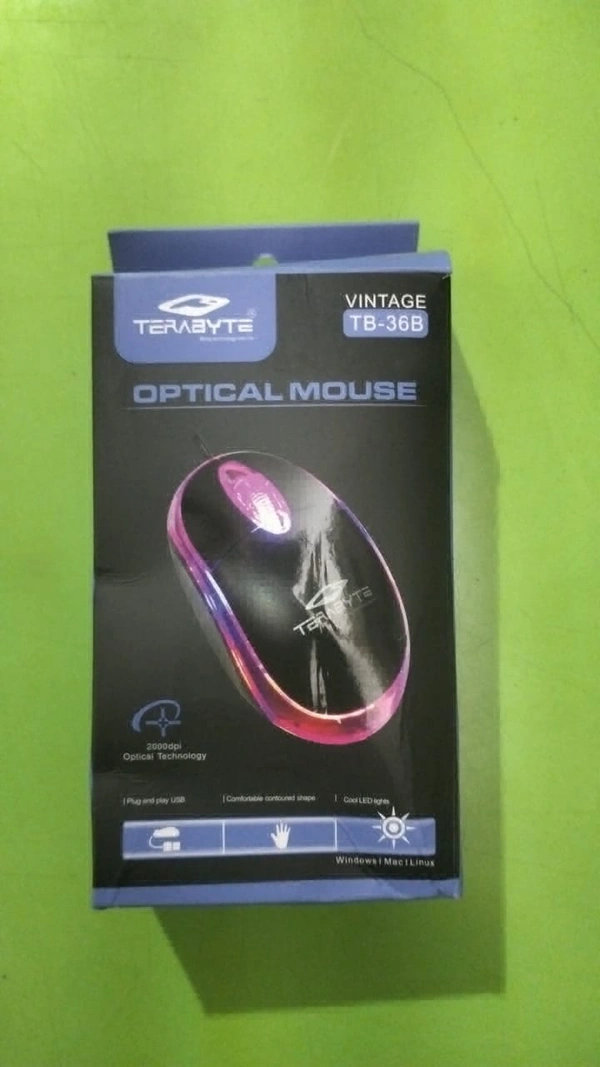 Terabyte 3D Optical wired USB Mouse in Black