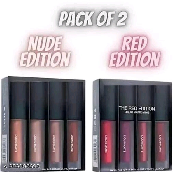 Matte Mini, Combo Of Different Color/ MatteLiquid/ LipstickPack of 4