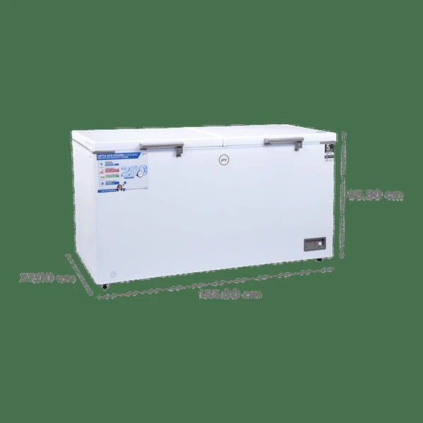 Godrej Edge Penta 500 Litres 5 Star Double Door Deep Freezer  - White, 500 litre