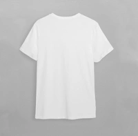 ROUND NECK POLYSTER T-SHIRT PRINT SIZE A4 SINGLE PRINT - M - L - XL - XXL, White