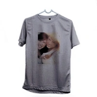 ROUND NECK COLOUR POYLYSTER T-SHIRT ( A4 SINGLE PRINT) - M,L,XL,XXL, sandal , grey