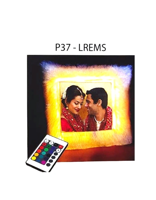 LED SINGLE COLOUR PILLOW   - w15x15 inch print size w 7.5 x 7.5 inch