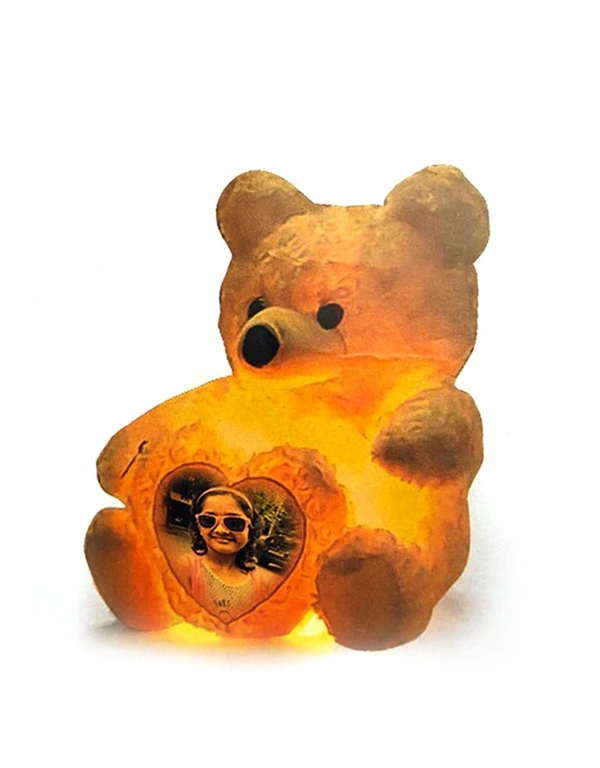 LED TEDDY BEAR 12 INCH (FUR FABRIC) - W 10 X 12 INCH 450GM