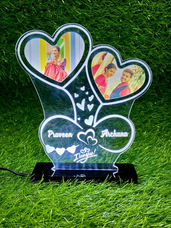 ACRYLIC LIGHTING PHOTO FRAME  - 8 INCH