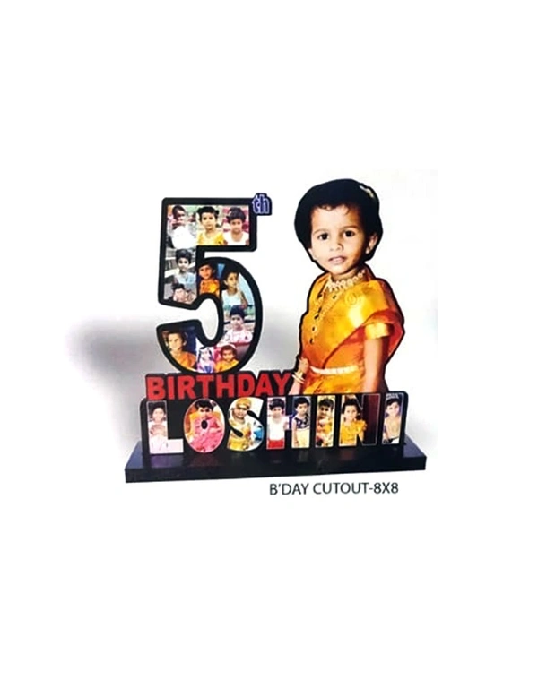 BIRTHDAY CUTOUT (8X8)  - W8X8 INCH 2502gm