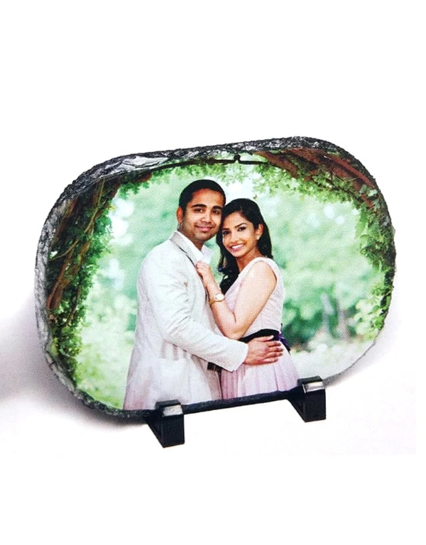 HEART STONE PHOTO PRINT ON ROCK ( heart , oval , classic)