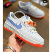 NIKE  Nike air force 1 Shoes for men white,blue  - 7