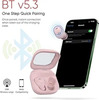 Zimo Sync Mini in-Ear TWS Earbuds with Bluetooth 5.3, 28 Hrs Playtime, 8mm Drivers, Stereo Calls, Touch Control, Type-C Charging Wireless Headphones, Voice Assist & IPX4 Water Resistant (Light Lilac)