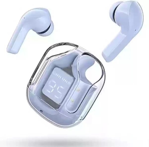 Haiidra haiidra Wireless Bluetooth Earbuds with ENC Noise Canceling Bluetooth Headset (Blue, True Wireless)