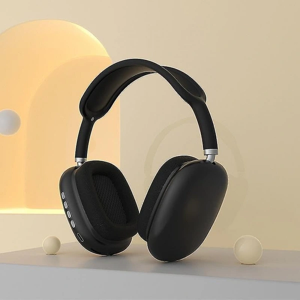 Apple  P9 Gaming Wireless Ear Headphone Colourful Bt Macron Pods Max  - Black