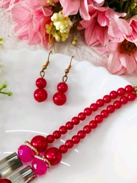 Gorgeous Double Layer Beads Necklace Set 