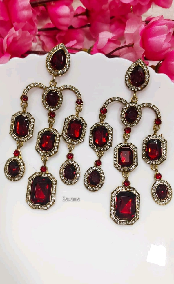 Festive Luxe Mohini Danglers  - Green