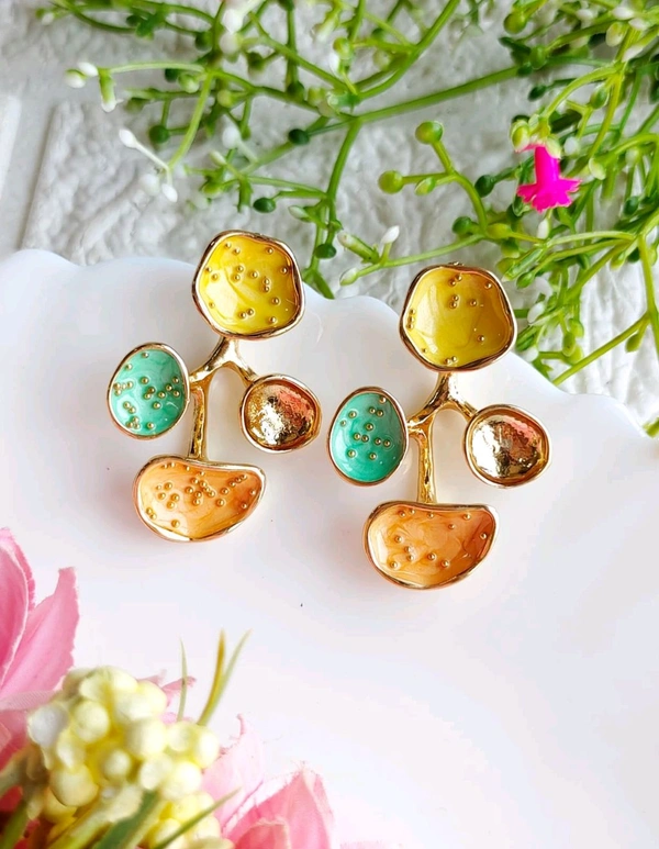Quirky Coral Earrings - Style3