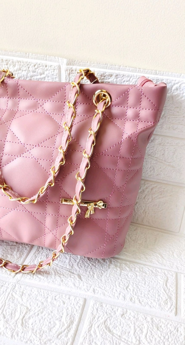 Mauve Pink Spacious Sling Bag 