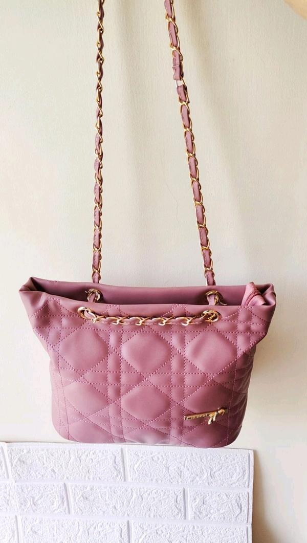 Mauve Pink Spacious Sling Bag 