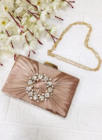 Stylish Party Satin Clutch / Sling