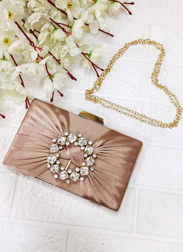 Stylish Party Satin Clutch / Sling