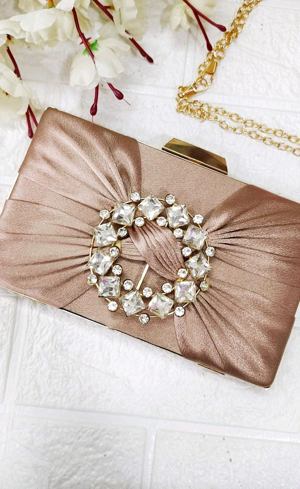 Stylish Party Satin Clutch / Sling