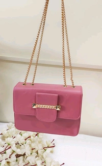 Mauve Pink Stylish Box Sling Bag