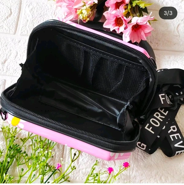 Cute Daisy Print Suitcase Sling
